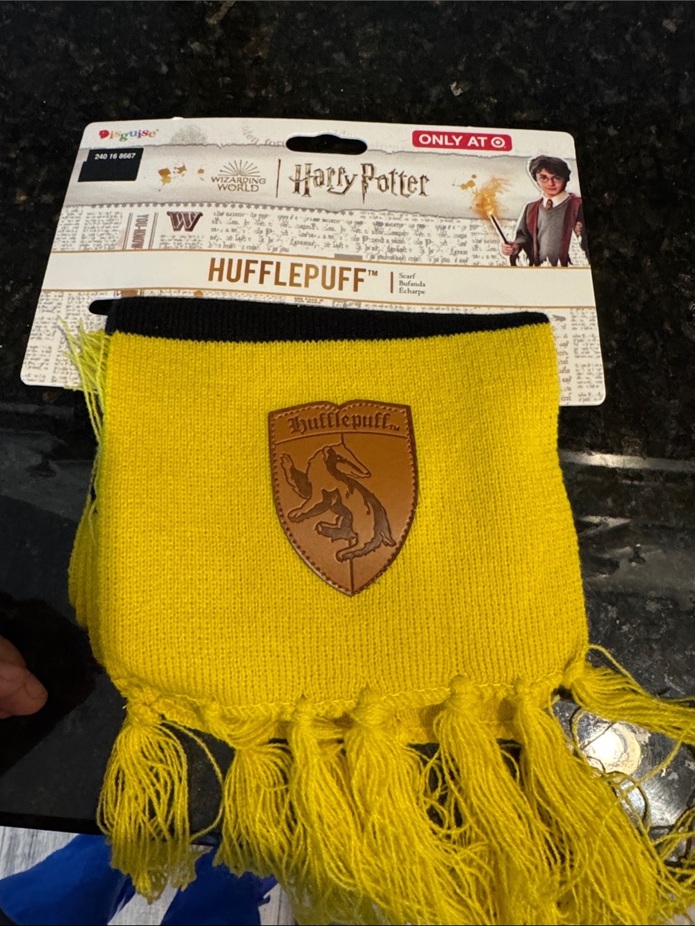 Hufflepuff Kids Knit Scarf - Yellow